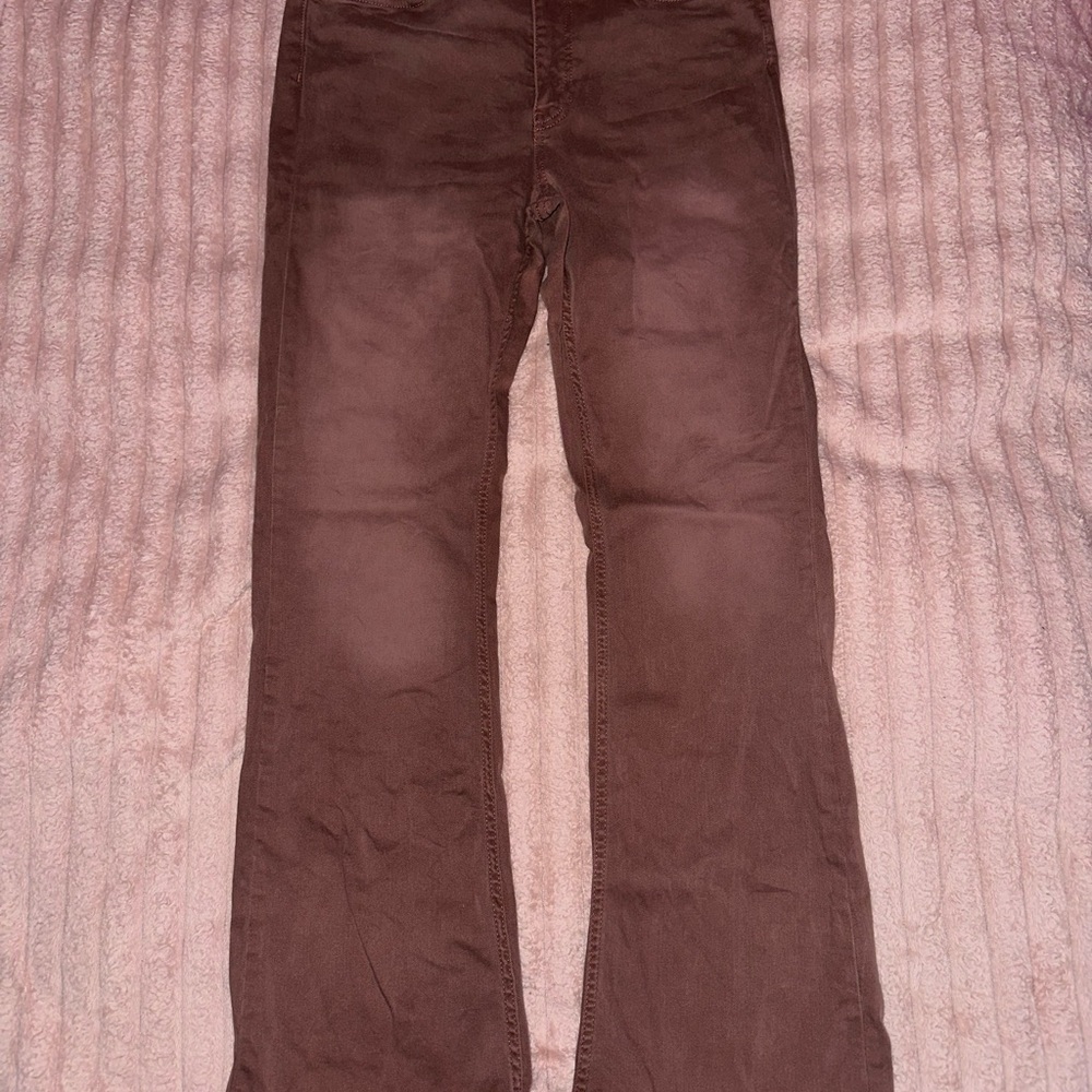 BDG Brown Flare Wide Leg Jeans
